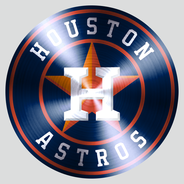 Houston Astros Stainless steel logo iron on paper